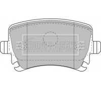 Комплект тормозных колодок, дисковый тормоз BORG and BECK BBP1877 BBP1877 BORG and BECK - купить в магазине запчастей по Украине