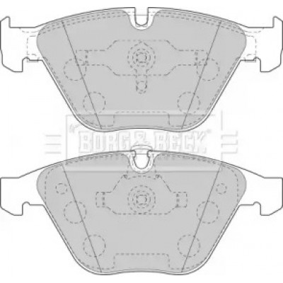 Комплект тормозных колодок, дисковый тормоз BBP1894 BORG and BECK - купить в магазине запчастей по Украине