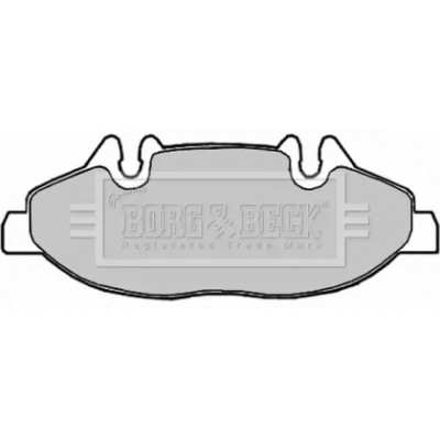Комплект тормозных колодок, дисковый тормоз BBP1949 BORG and BECK - купить в магазине запчастей по Украине