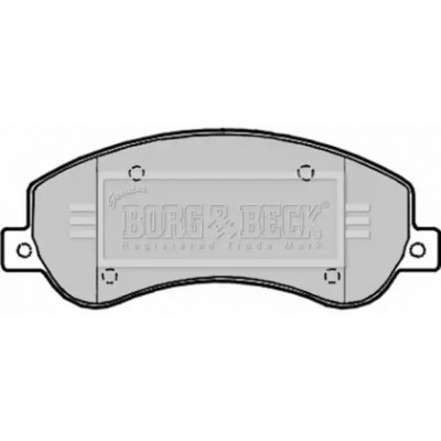 Комплект тормозных колодок, дисковый тормоз BBP1964 BORG and BECK - купити в магазині запчастин по Україні