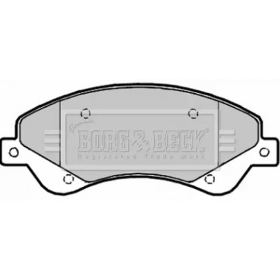 Комплект тормозных колодок, дисковый тормоз BBP1965 BORG and BECK - купить в магазине запчастей по Украине