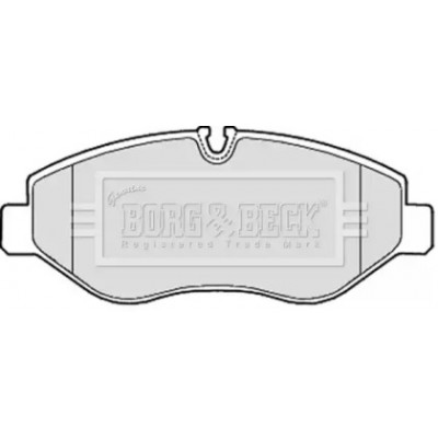 Комплект тормозных колодок, дисковый тормоз BBP1974 BORG and BECK - купить в магазине запчастей по Украине