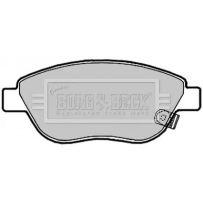 Комплект тормозных колодок, дисковый тормоз BBP2028 BORG and BECK - купити в магазині запчастин по Україні