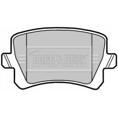 Комплект тормозных колодок, дисковый тормоз BBP2044 BORG and BECK - купить в магазине запчастей по Украине
