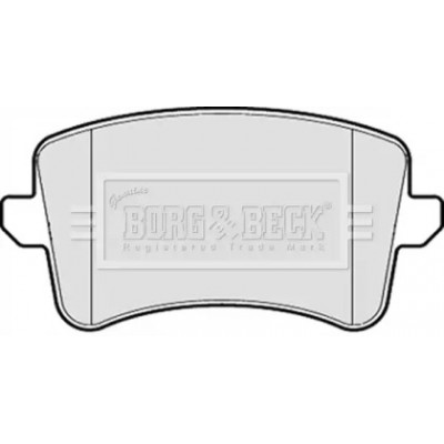 Комплект тормозных колодок, дисковый тормоз BBP2055 BORG and BECK - купить в магазине запчастей по Украине
