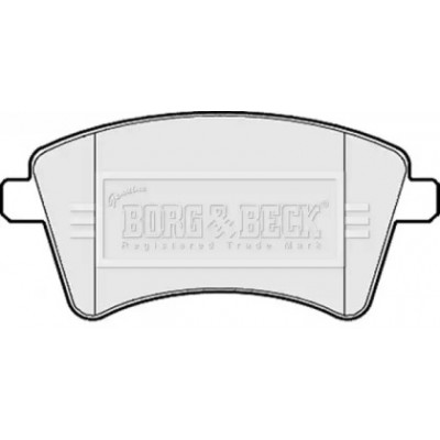 Комплект тормозных колодок, дисковый тормоз BBP2152 BORG and BECK - купить в магазине запчастей по Украине