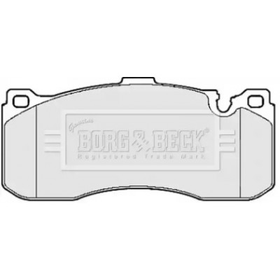 Комплект тормозных колодок, дисковый тормоз BBP2155 BORG and BECK - купить в магазине запчастей по Украине