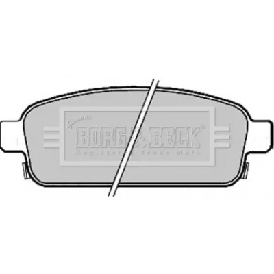 Комплект тормозных колодок, дисковый тормоз BBP2214 BORG and BECK - купить в магазине запчастей по Украине