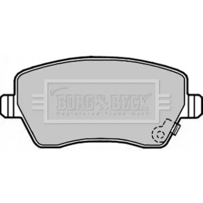 Комплект тормозных колодок, дисковый тормоз BBP2297 BORG and BECK - купить в магазине запчастей по Украине