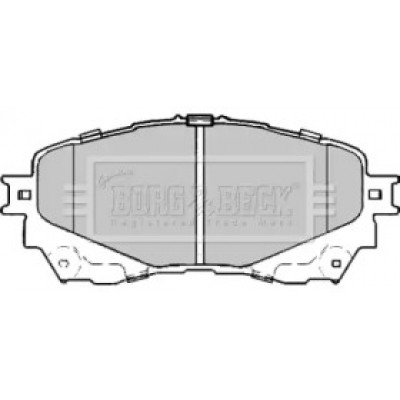 Комплект тормозных колодок, дисковый тормоз BBP2411 BORG and BECK - купить в магазине запчастей по Украине