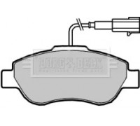 Комплект тормозных колодок, дисковый тормоз BORG and BECK BBP2416 BBP2416 BORG and BECK - купити в магазині запчастин по Україні