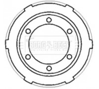 Тормозной барабан BORG and BECK BBR7187 BBR7187 BORG and BECK - купить в магазине запчастей по Украине