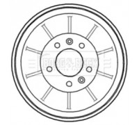 Тормозной барабан BORG and BECK BBR7203 BBR7203 BORG and BECK - купить в магазине запчастей по Украине