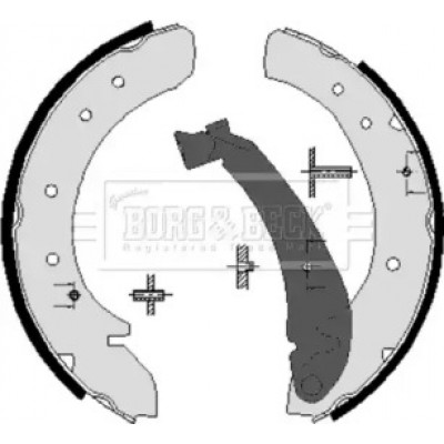 Комплект тормозных колодок BBS6206 BORG and BECK - купить в магазине запчастей по Украине