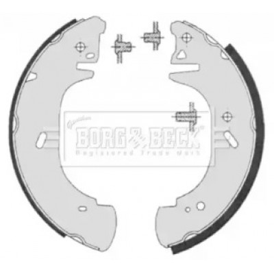 Комплект тормозных колодок BBS6325 BORG and BECK - купить в магазине запчастей по Украине