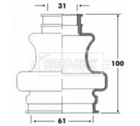BCB6092 BORG and BECK - купить в магазине запчастей по Украине