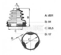 BCB6108 BORG and BECK - купить в магазине запчастей по Украине