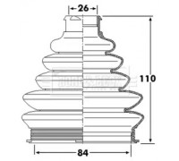 BCB6249 BORG and BECK - купить в магазине запчастей по Украине