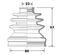 BCB6310 BORG and BECK - купить в магазине запчастей по Украине