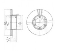 Тормозной диск DELPHI BG2286 BG2286 DELPHI - купить в магазине запчастей по Украине