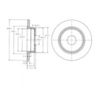 Тормозной диск DELPHI BG2510C BG2510C DELPHI - купить в магазине запчастей по Украине