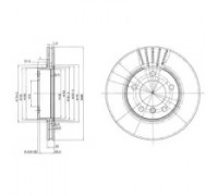 Тормозной диск DELPHI BG2623C BG2623C DELPHI - купить в магазине запчастей по Украине