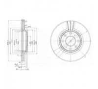 Тормозной диск DELPHI BG2625 BG2625 DELPHI - купить в магазине запчастей по Украине