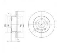Тормозной диск DELPHI BG2716 BG2716 DELPHI - купить в магазине запчастей по Украине
