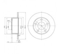 Тормозной диск DELPHI BG2746 BG2746 DELPHI - купить в магазине запчастей по Украине