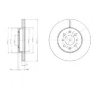 Тормозной диск DELPHI BG2759 BG2759 DELPHI - купить в магазине запчастей по Украине