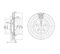 Тормозной диск DELPHI BG2844 BG2844 DELPHI - купить в магазине запчастей по Украине