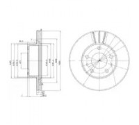Тормозной диск DELPHI BG2846 BG2846 DELPHI - купить в магазине запчастей по Украине