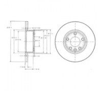 Тормозной диск DELPHI BG2898 BG2898 DELPHI - купить в магазине запчастей по Украине