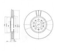 Тормозной диск DELPHI BG3035 BG3035 DELPHI - купить в магазине запчастей по Украине