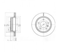 Тормозной диск DELPHI BG3041C BG3041C DELPHI - купить в магазине запчастей по Украине