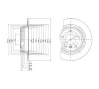Тормозной диск DELPHI BG3044 BG3044 DELPHI - купить в магазине запчастей по Украине