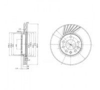 Тормозной диск DELPHI BG3142C BG3142C DELPHI - купить в магазине запчастей по Украине