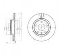 Тормозной диск DELPHI BG3198 BG3198 DELPHI - купить в магазине запчастей по Украине
