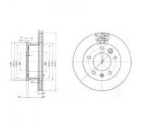 Тормозной диск DELPHI BG3236C BG3236C DELPHI - купить в магазине запчастей по Украине
