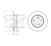 Тормозной диск DELPHI BG3326C BG3326C DELPHI - купить в магазине запчастей по Украине