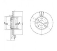 Тормозной диск DELPHI BG3404 BG3404 DELPHI - купить в магазине запчастей по Украине