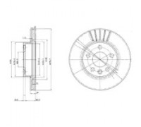 Тормозной диск DELPHI BG3417 BG3417 DELPHI - купить в магазине запчастей по Украине