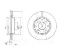 Тормозной диск DELPHI BG3568 BG3568 DELPHI - купить в магазине запчастей по Украине