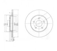 Тормозной диск DELPHI BG3663C BG3663C DELPHI - купить в магазине запчастей по Украине