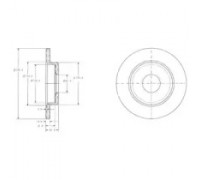 Тормозной диск DELPHI BG3673C BG3673C DELPHI - купить в магазине запчастей по Украине