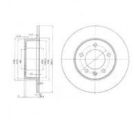 Тормозной диск DELPHI BG3681C BG3681C DELPHI - купить в магазине запчастей по Украине