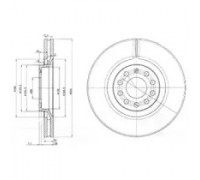 Тормозной диск DELPHI BG3714 BG3714 DELPHI - купить в магазине запчастей по Украине