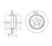 Тормозной диск DELPHI BG3758 BG3758 DELPHI - купить в магазине запчастей по Украине