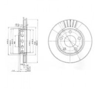 Тормозной диск DELPHI BG3785 BG3785 DELPHI - купить в магазине запчастей по Украине