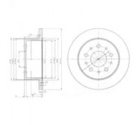 Тормозной диск DELPHI BG3853 BG3853 DELPHI - купить в магазине запчастей по Украине